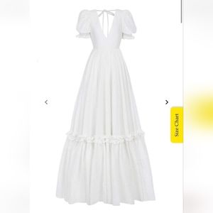 Nwt Selkie White Ivory Eyelet The Prarie Gown